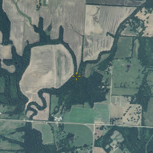 Aerial/Satellite Image of Gillum Creek, MO