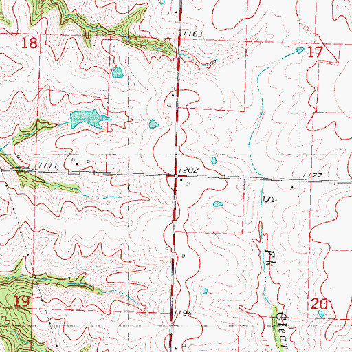 Topographic Map of Good Hope Church (historical), MO
