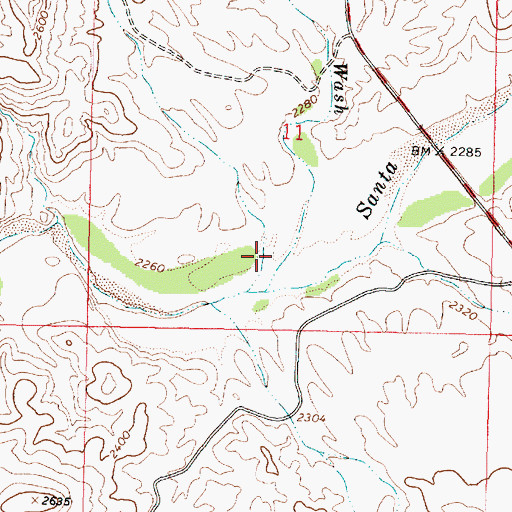 Topographic Map of Little Shipp Wash, AZ