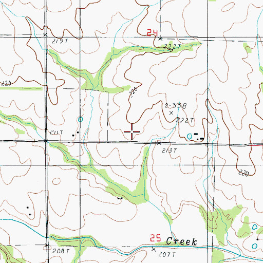 Topographic Map of Grace Church (historical), MO