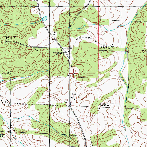 Topographic Map of Grand View Church, MO