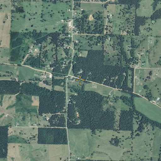 Aerial/Satellite Image of Graves Cemetery, MO