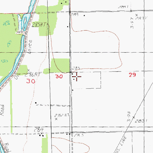 Topographic Map of Groff School (historical), MO