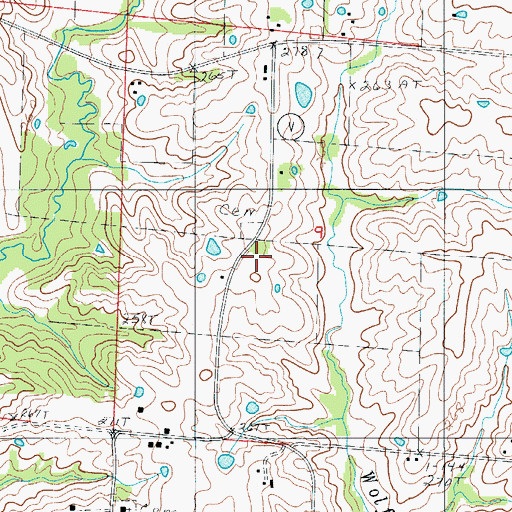 Topographic Map of Grove Hill Church (historical), MO