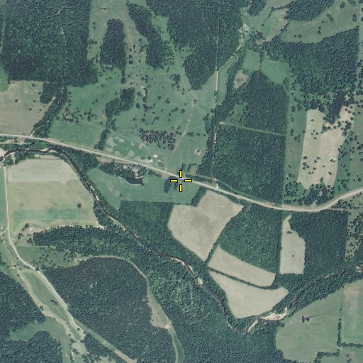 Aerial/Satellite Image of Happy Hollow, MO