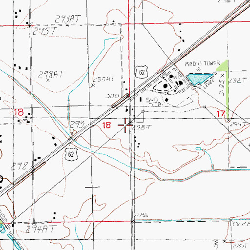 Topographic Map of Harp School (historical), MO