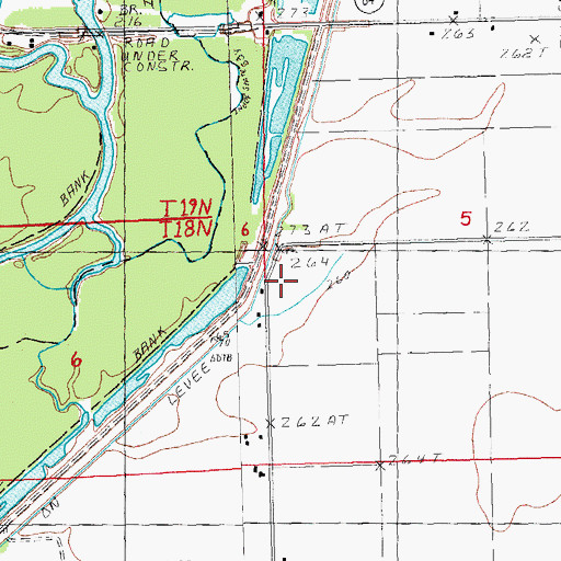Topographic Map of Hawkins Lodge, MO