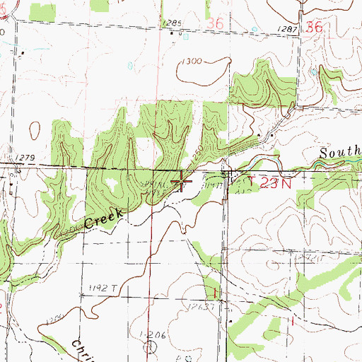 Topographic Map of He Hanken Spring, MO