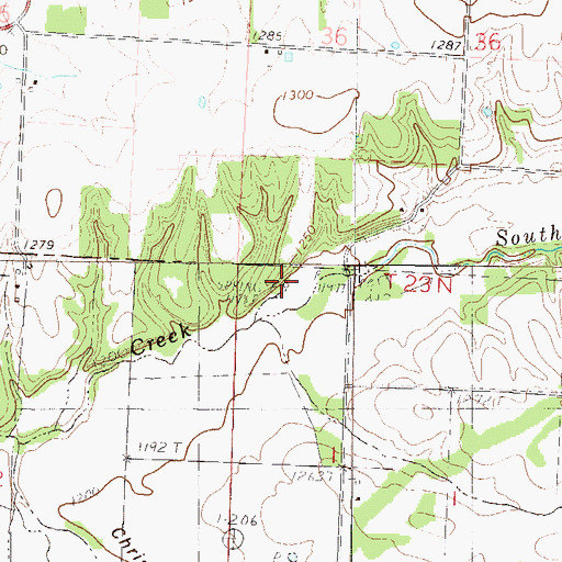 Topographic Map of He Hanken Spring, MO