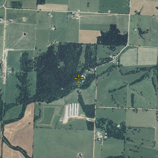 Aerial/Satellite Image of He Hanken Spring, MO