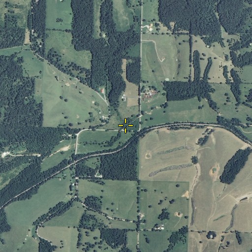 Aerial/Satellite Image of Hemphill Branch, MO