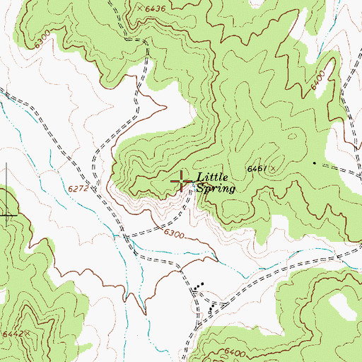 Topographic Map of Little Spring, AZ