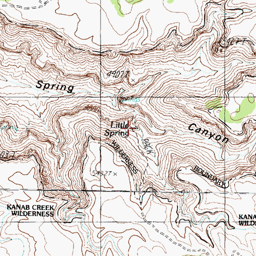 Topographic Map of Little Spring, AZ