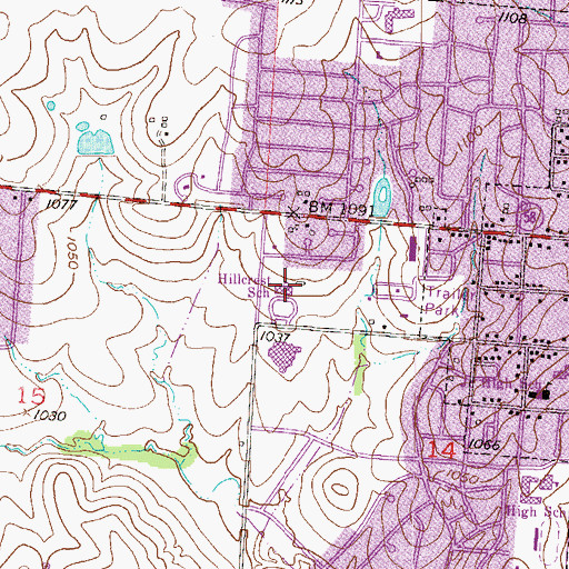 Topographic Map of Grace Early Childhood Care and Education Center, MO