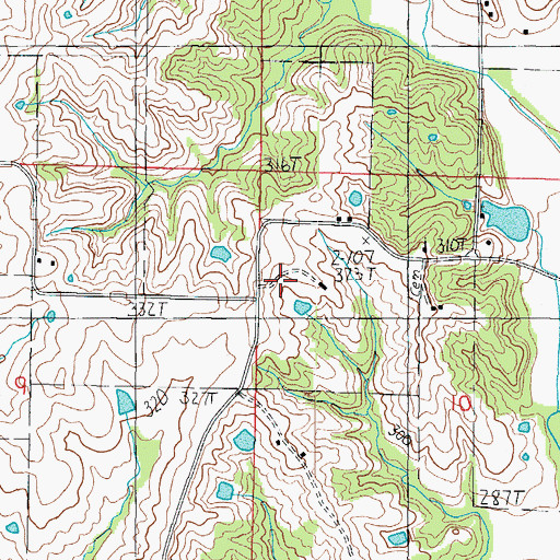 Topographic Map of Hobbs School (historical), MO