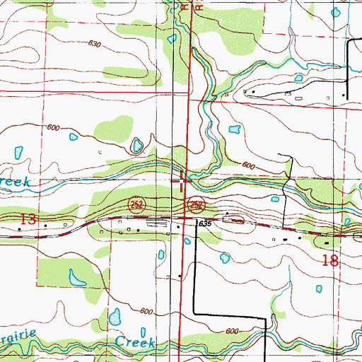 Topographic Map of Henry Branch, AR