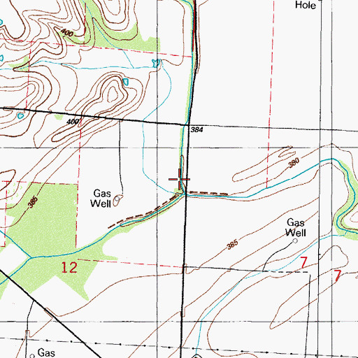 Topographic Map of Herd Branch, AR