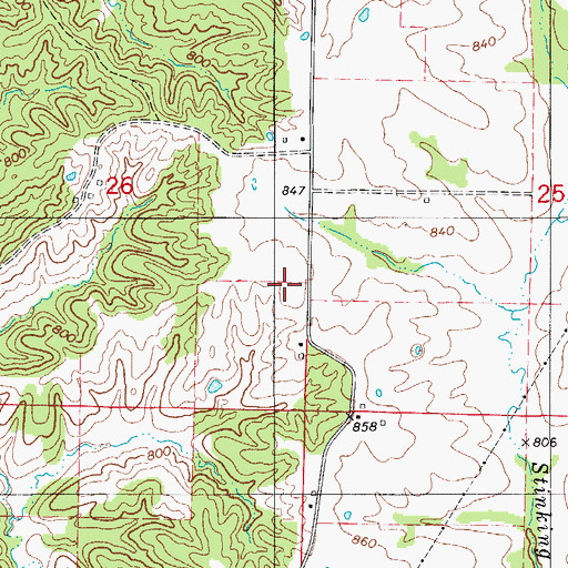 Topographic Map of Holman School (historical), MO
