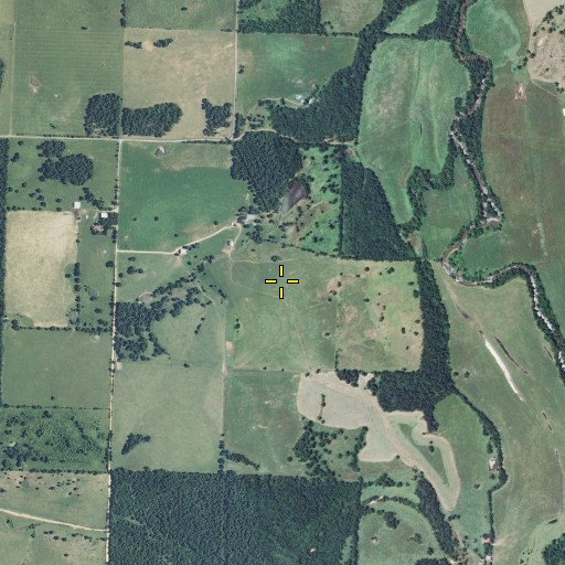 Aerial/Satellite Image of Hopper Cemetery, MO