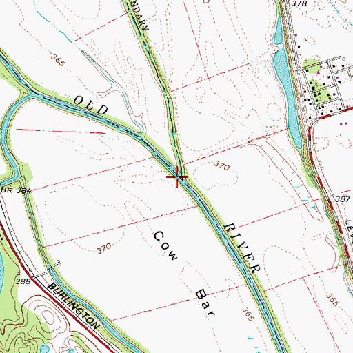 Topographic Map of Idlewild Slough, MO