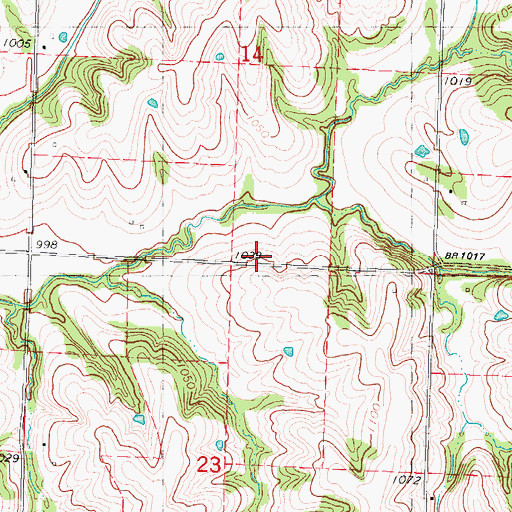 Topographic Map of Independence School (historical), MO