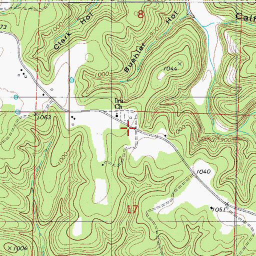 Topographic Map of Ira School, MO