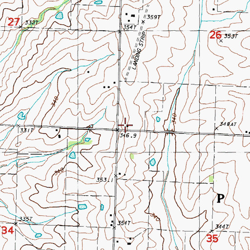 Topographic Map of Ireland School (historical), MO