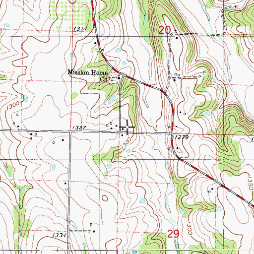 Topographic Map of Jameson School, MO