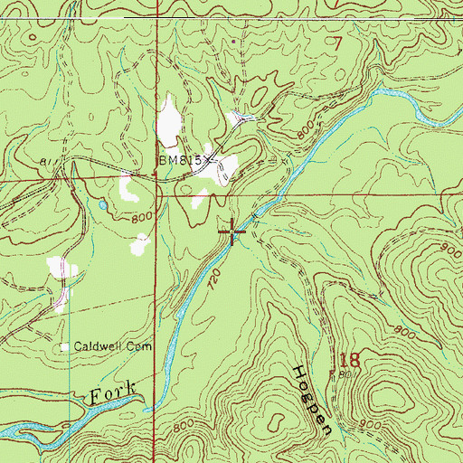 Topographic Map of Hogpen Hollow, AR