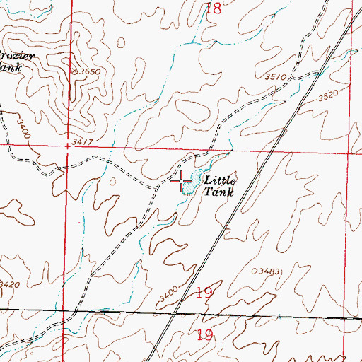 Topographic Map of Little Tank, AZ