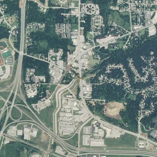 Aerial/Satellite Image of Jumping Branch, MO