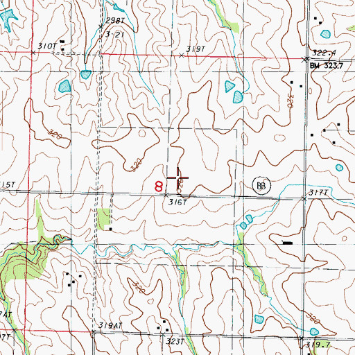 Topographic Map of Karr School (historical), MO