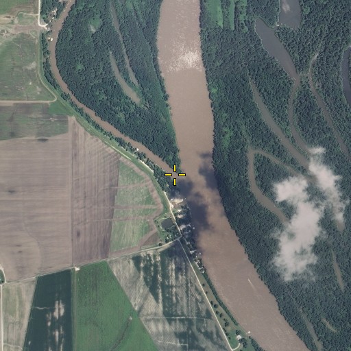 Aerial/Satellite Image of Kickapoo Chute, MO