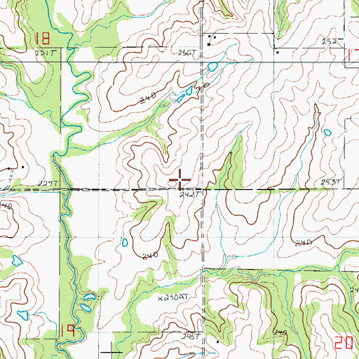 Topographic Map of Kirby School (historical), MO