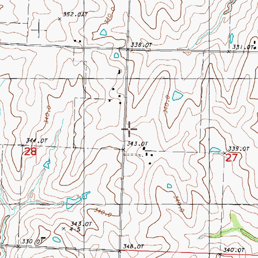 Topographic Map of Lasher School (historical), MO