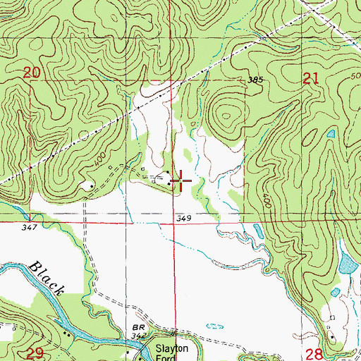 Topographic Map of Last Chance Hollow, MO