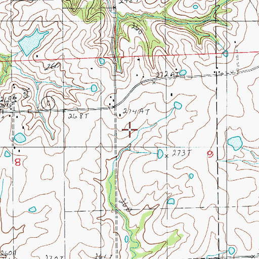 Topographic Map of Lee School (historical), MO