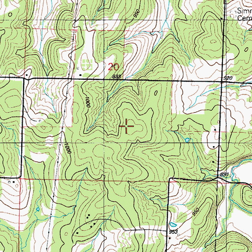 Topographic Map of Liberty School (historical), MO