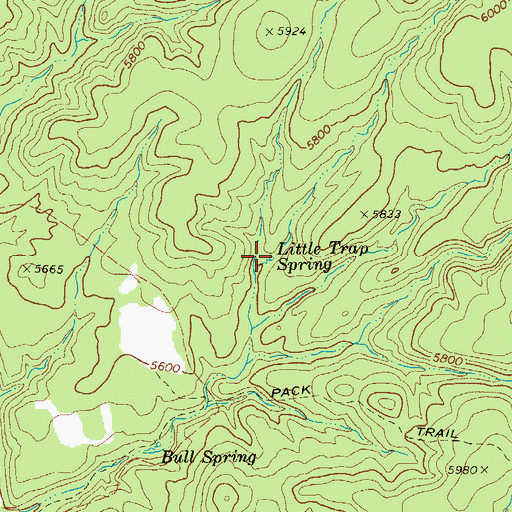 Topographic Map of Little Trap Spring, AZ
