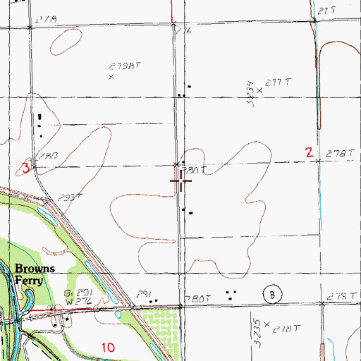 Topographic Map of Little Brown Church, MO