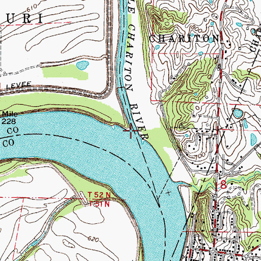 Topographic Map of Little Chariton River, MO