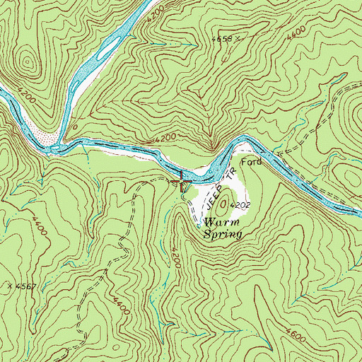 Topographic Map of Little Trough Creek, AZ
