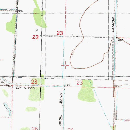 Topographic Map of Little Tarkio Creek, MO