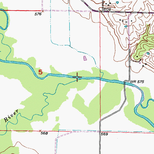 Topographic Map of Little Wyaconda River, MO