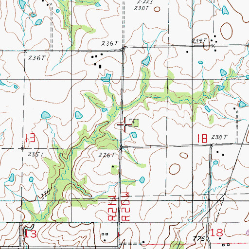 Topographic Map of Locust Creek School, MO
