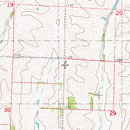 Topographic Map of Lone Star School (historical), MO