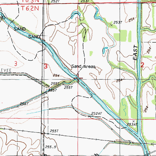 Topographic Map of Long Branch, MO