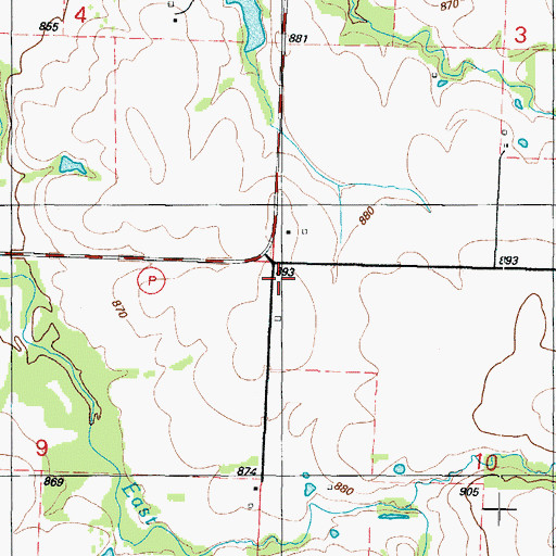 Topographic Map of Lookout School (historical), MO