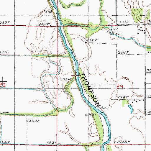 Topographic Map of Lost Creek, MO