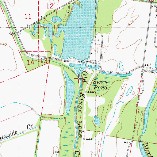 Topographic Map of Lost Creek, MO